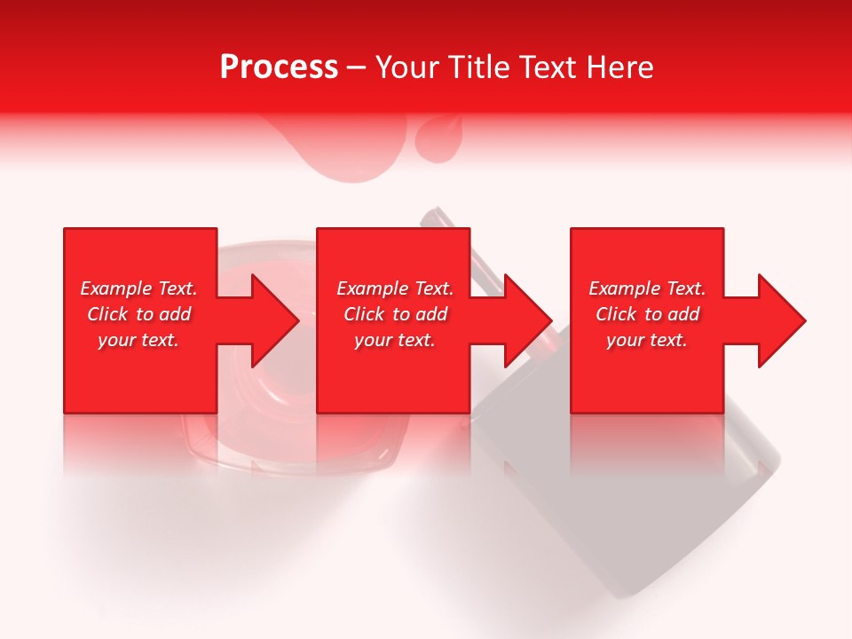 A Bottle Of Red Nail Polish With A Red Liquid Coming Out Of It PowerPoint Template