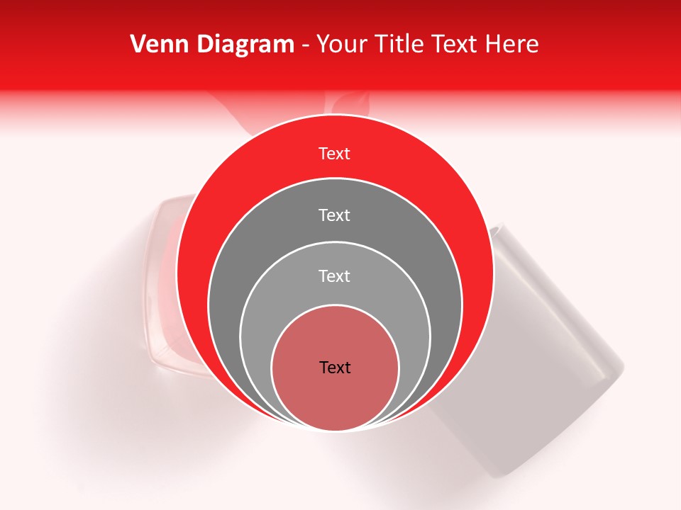 A Bottle Of Red Nail Polish With A Red Liquid Coming Out Of It PowerPoint Template