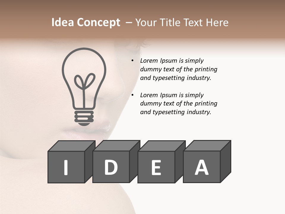 Flu Bacteria Home PowerPoint Template