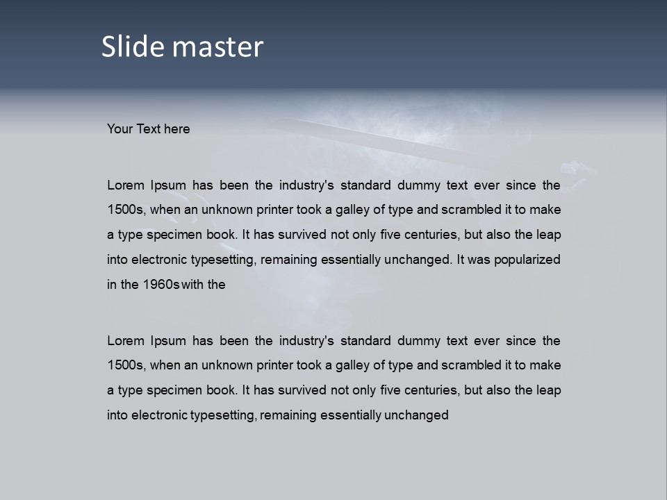 Shadow Mist Combative PowerPoint Template