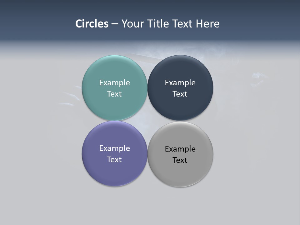 Shadow Mist Combative PowerPoint Template