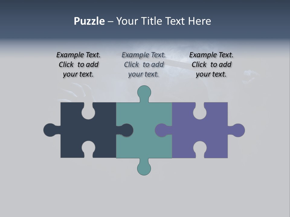 Shadow Mist Combative PowerPoint Template