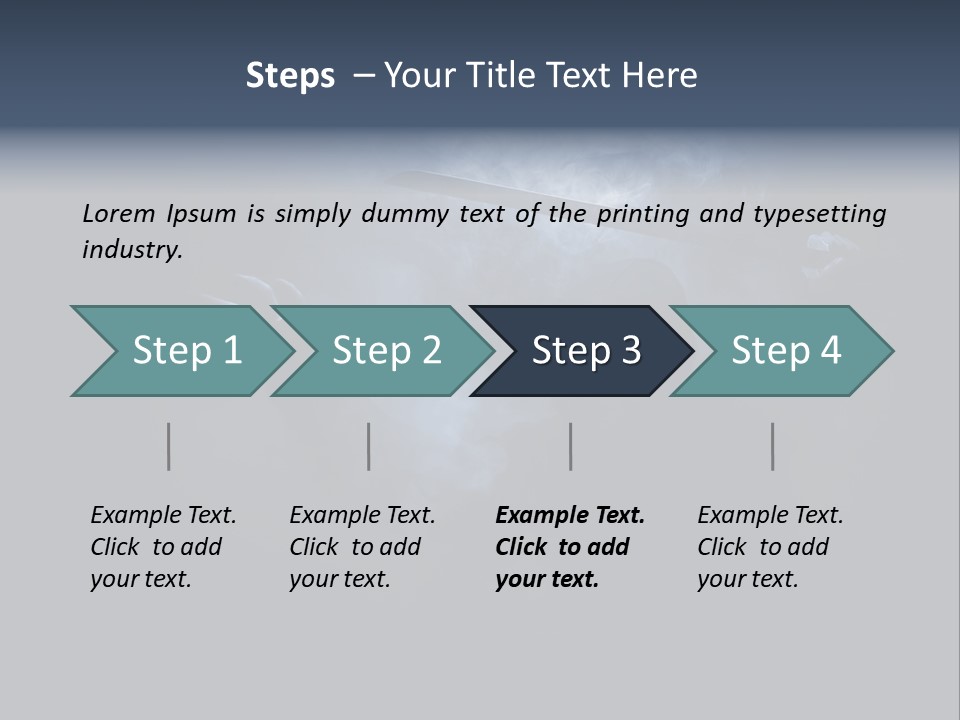 Shadow Mist Combative PowerPoint Template