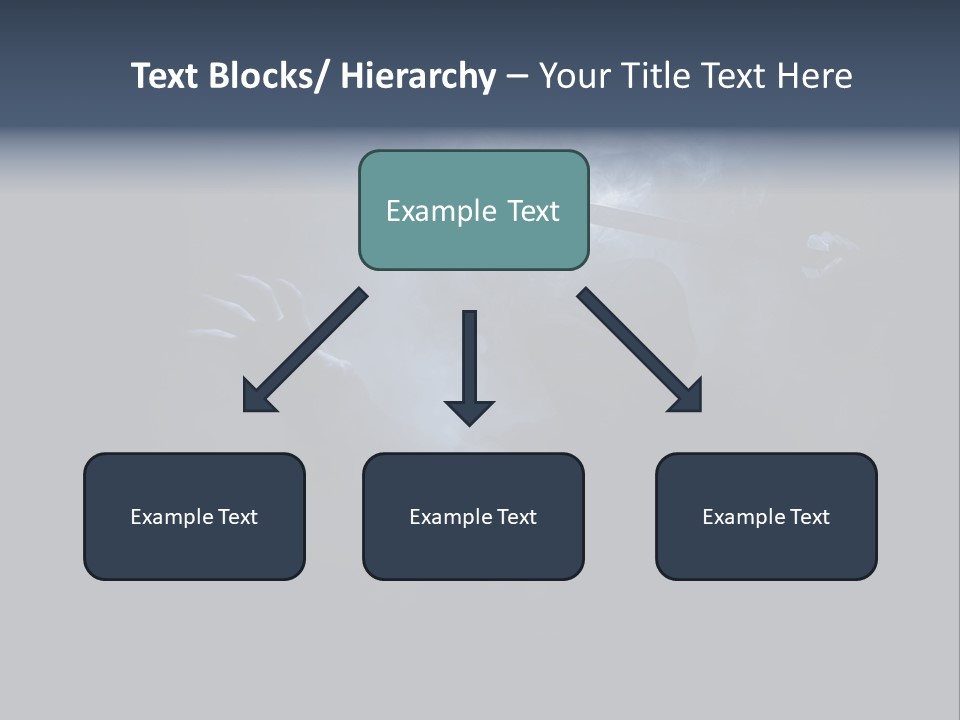 Shadow Mist Combative PowerPoint Template