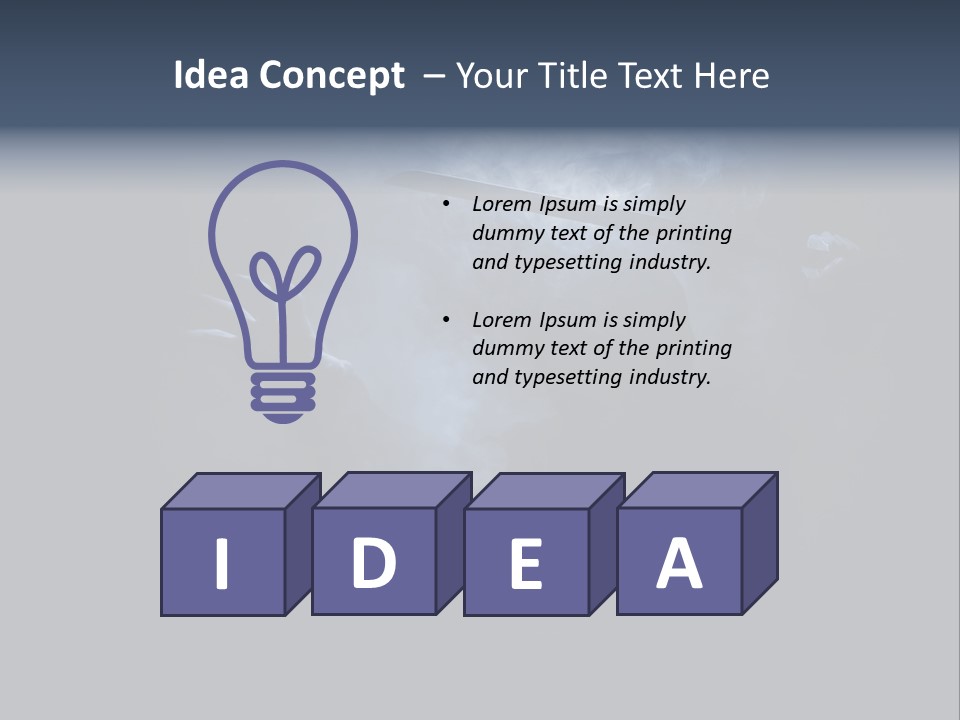 Shadow Mist Combative PowerPoint Template