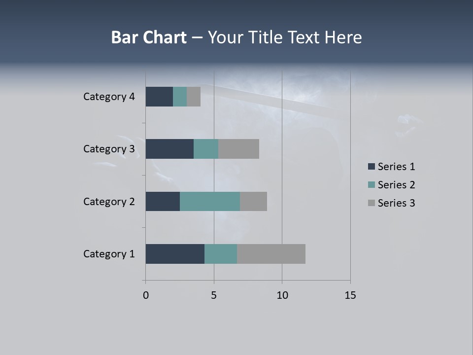Shadow Mist Combative PowerPoint Template
