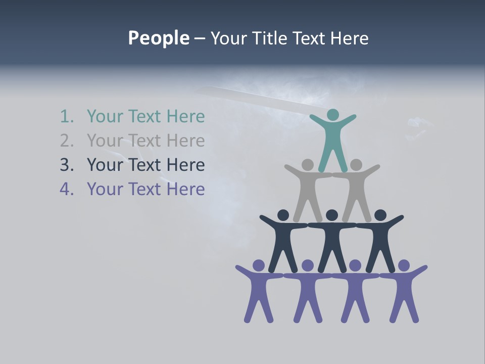 Shadow Mist Combative PowerPoint Template