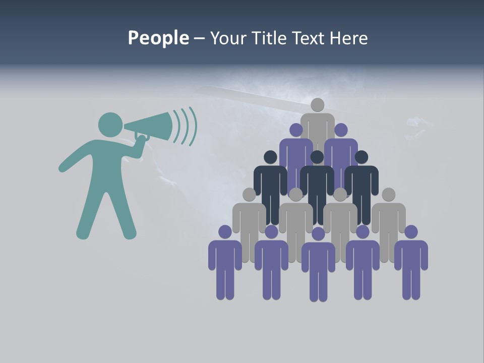 Shadow Mist Combative PowerPoint Template