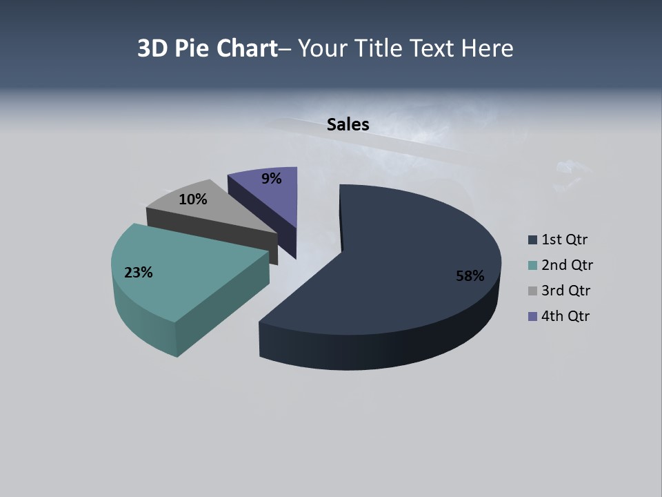 Shadow Mist Combative PowerPoint Template