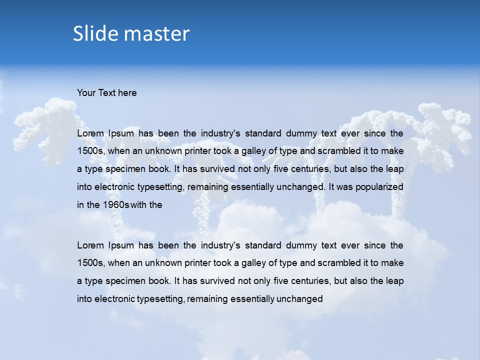 Paradise Oasis Vacation PowerPoint Template