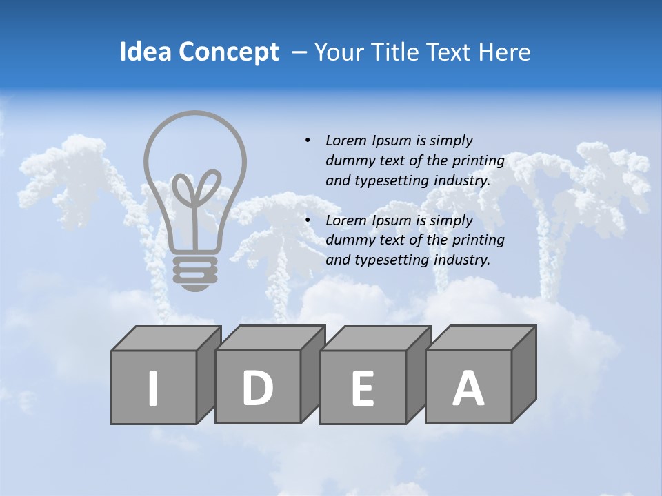 Paradise Oasis Vacation PowerPoint Template