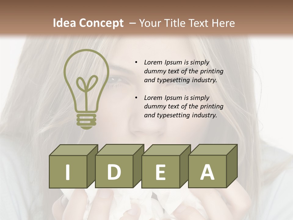 Sickness Bacteria Germs PowerPoint Template