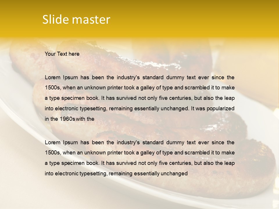 Meat October Roast PowerPoint Template