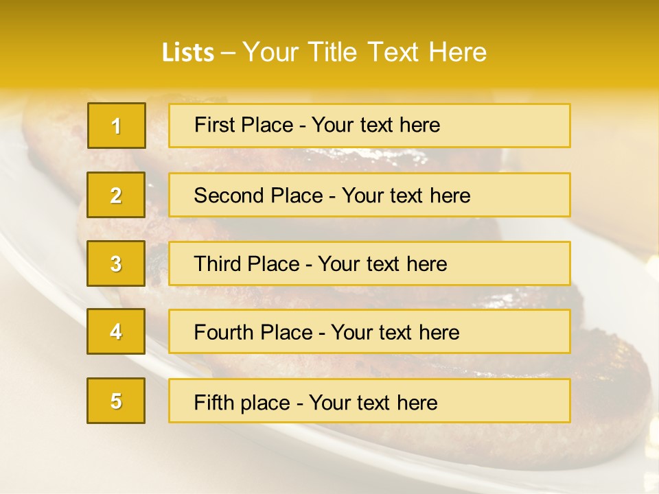 Meat October Roast PowerPoint Template