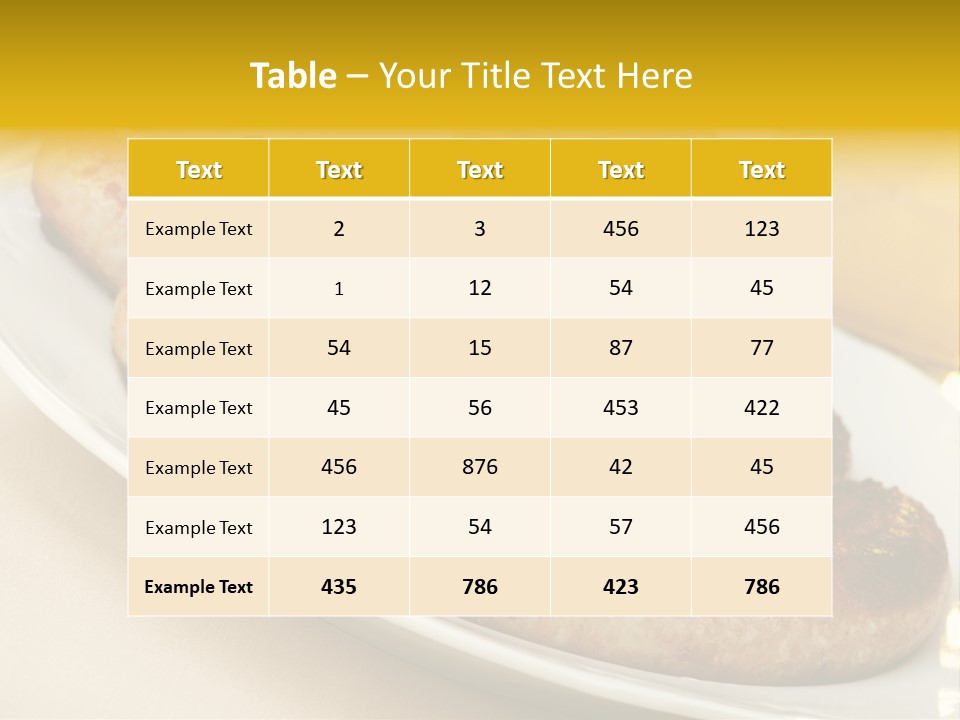Meat October Roast PowerPoint Template