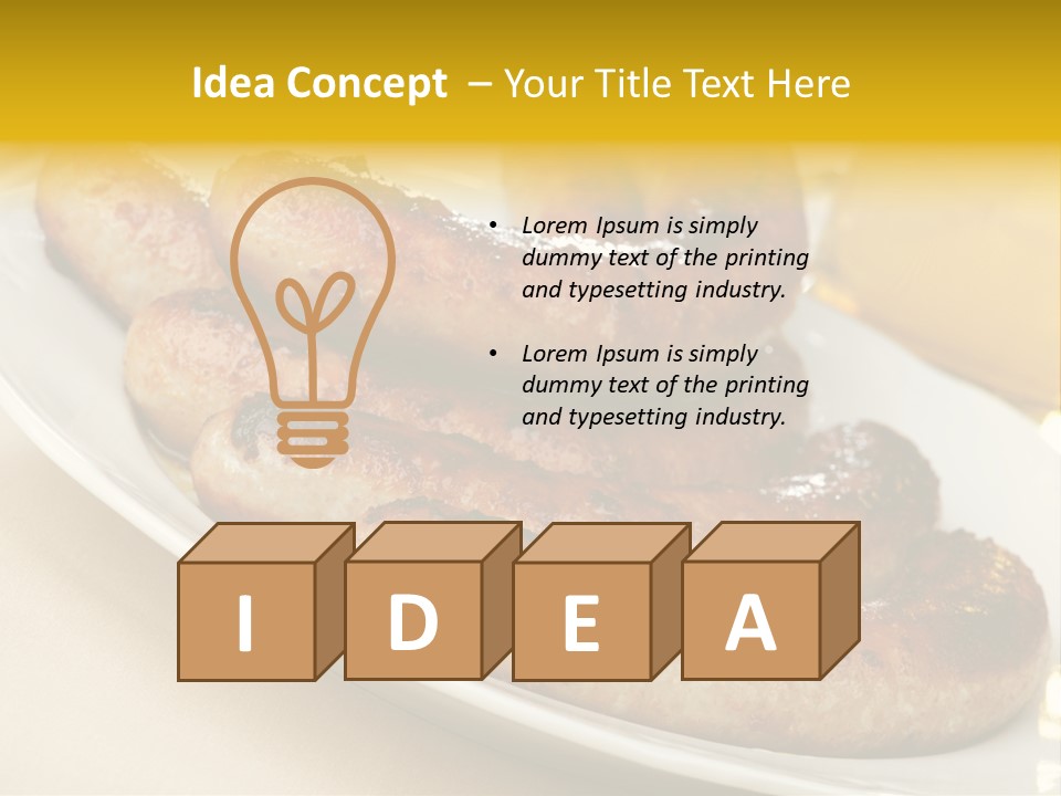 Meat October Roast PowerPoint Template