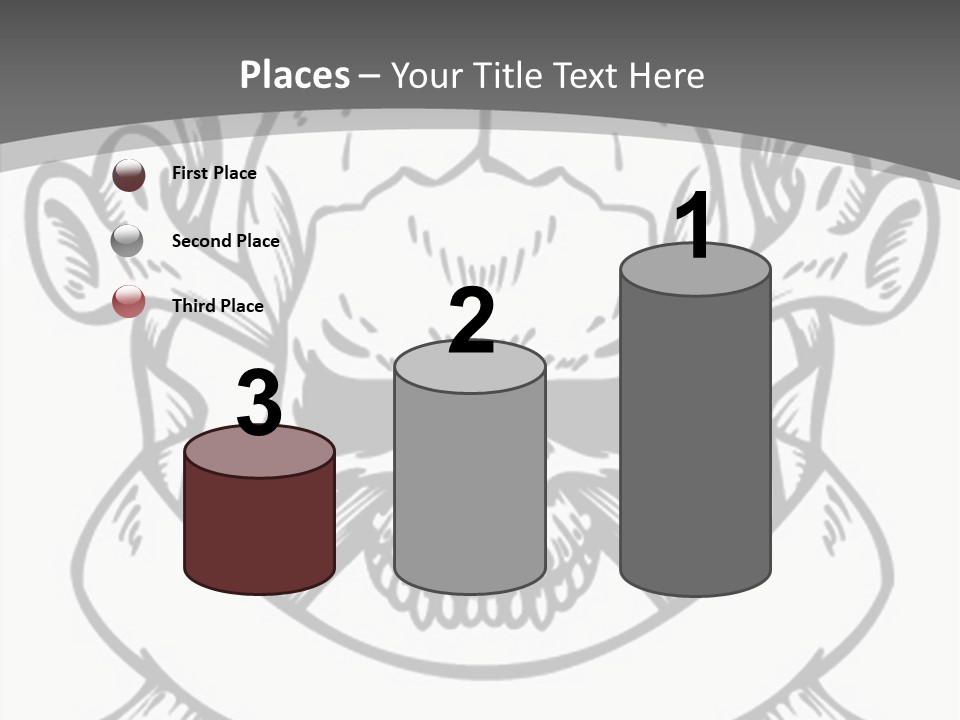 Crossbones Cross Vinylcutting PowerPoint Template