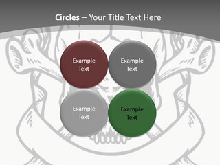 Crossbones Cross Vinylcutting PowerPoint Template