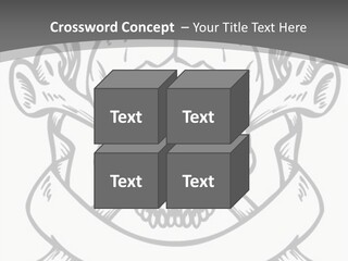 Crossbones Cross Vinylcutting PowerPoint Template