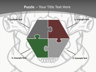 Crossbones Cross Vinylcutting PowerPoint Template