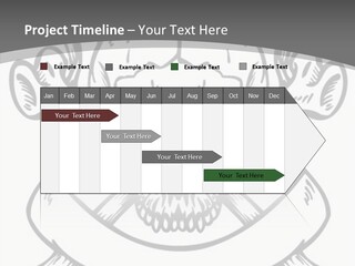 Crossbones Cross Vinylcutting PowerPoint Template