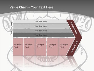 Crossbones Cross Vinylcutting PowerPoint Template