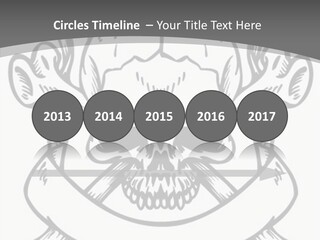 Crossbones Cross Vinylcutting PowerPoint Template