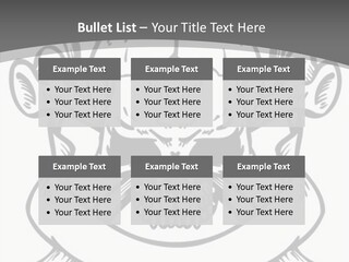 Crossbones Cross Vinylcutting PowerPoint Template