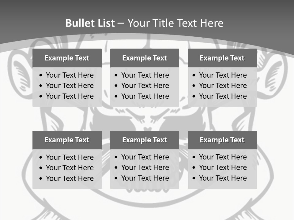 Crossbones Cross Vinylcutting PowerPoint Template