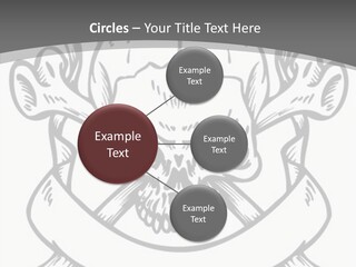 Crossbones Cross Vinylcutting PowerPoint Template