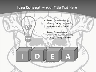 Crossbones Cross Vinylcutting PowerPoint Template