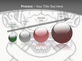 Crossbones Cross Vinylcutting PowerPoint Template