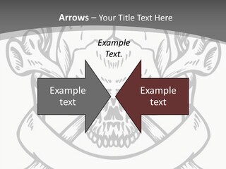 Crossbones Cross Vinylcutting PowerPoint Template