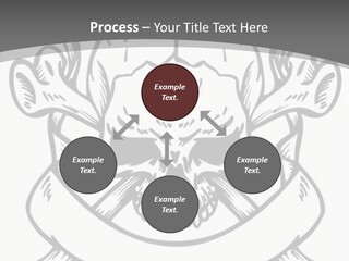 Crossbones Cross Vinylcutting PowerPoint Template