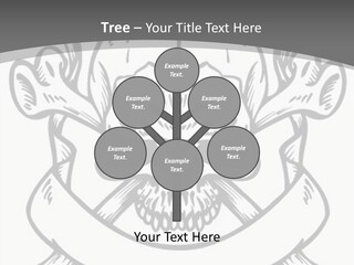 Crossbones Cross Vinylcutting PowerPoint Template