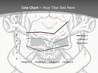 Crossbones Cross Vinylcutting PowerPoint Template