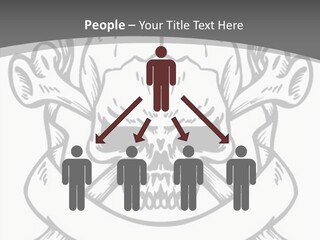 Crossbones Cross Vinylcutting PowerPoint Template