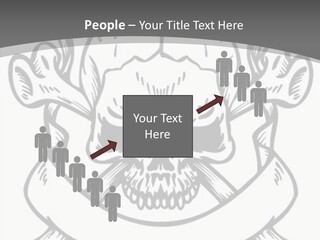 Crossbones Cross Vinylcutting PowerPoint Template