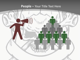 Crossbones Cross Vinylcutting PowerPoint Template