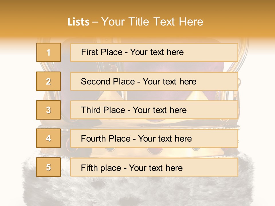 Crown Regal Coronation PowerPoint Template