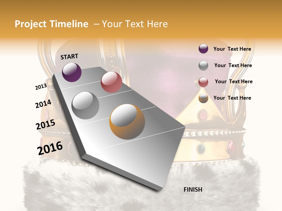 Crown Regal Coronation PowerPoint Template