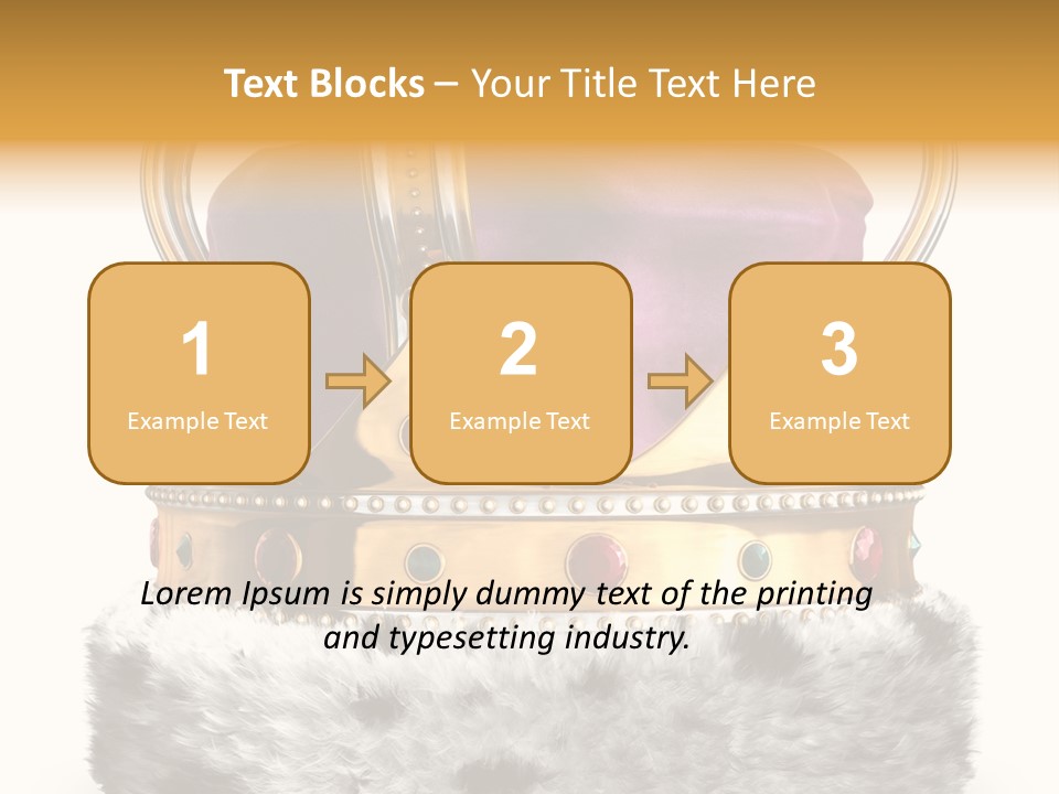 Crown Regal Coronation PowerPoint Template