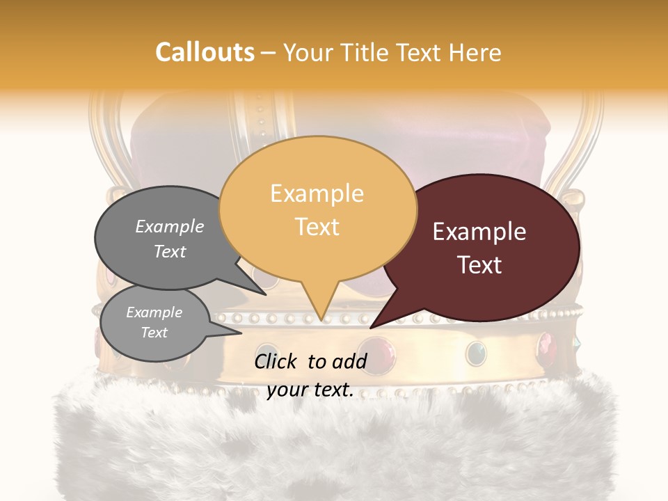 Crown Regal Coronation PowerPoint Template