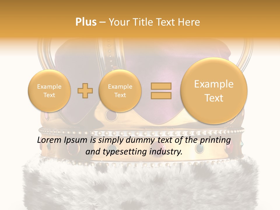 Crown Regal Coronation PowerPoint Template