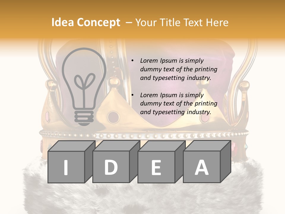 Crown Regal Coronation PowerPoint Template