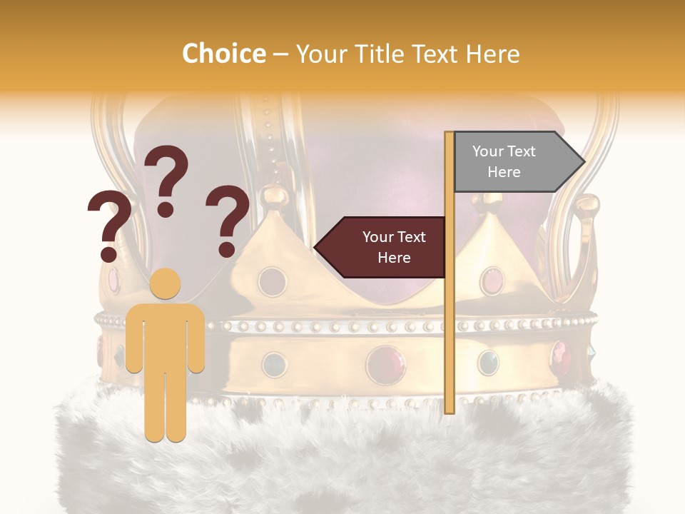 Crown Regal Coronation PowerPoint Template