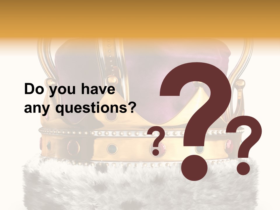 Crown Regal Coronation PowerPoint Template