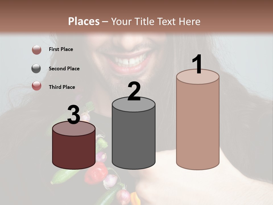 Young Onion Hand PowerPoint Template