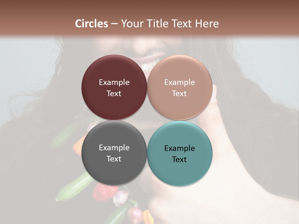 Young Onion Hand PowerPoint Template