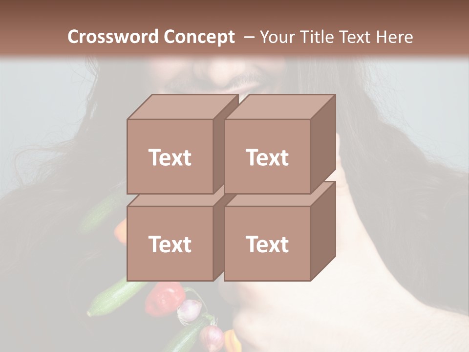 Young Onion Hand PowerPoint Template